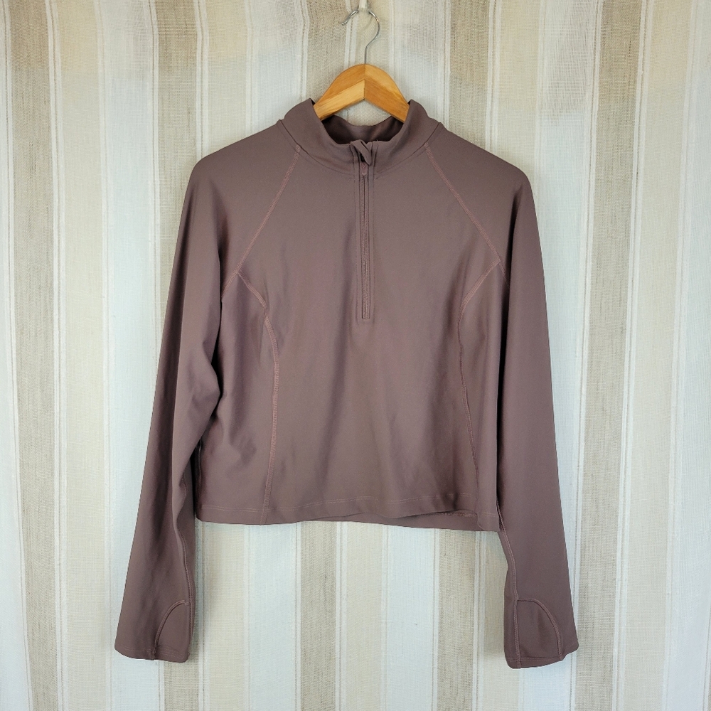 Old Navy PowerSoft Cropped Quarter-Zip Performance Top Jacket Size Extra Large